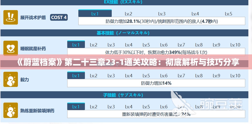 《蔚蓝档案》第二十三章23-1通关攻略：彻底解析与技巧分享